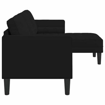 Bankstel Zwart 173 x 131 x 67 cm Fluweel 5