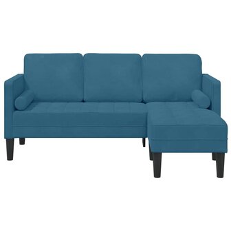 Bankstel Blauw 173 x 131 x 67 cm Fluweel 4