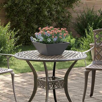 Tuin Kom Plantenbak Zwart 35 x 35 x 15 cm Staal 1