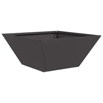 Tuin Kom Plantenbak Zwart 35 x 35 x 15 cm Staal 2