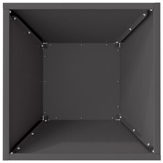 Tuin Kom Plantenbak Zwart 35 x 35 x 15 cm Staal 8