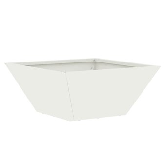 Tuin Kom Plantenbak Wit 35 x 35 x 15 cm Staal 2