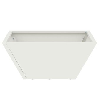 Tuin Kom Plantenbak Wit 35 x 35 x 15 cm Staal 5