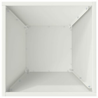 Tuin Kom Plantenbak Wit 35 x 35 x 15 cm Staal 8