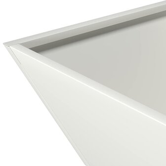 Tuin Kom Plantenbak Wit 35 x 35 x 15 cm Staal 9