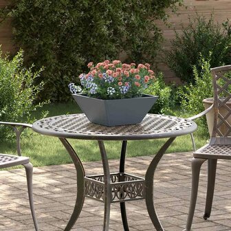 Tuin Kom Plantenbak Antraciet 35 x 35 x 15 cm Staal 1