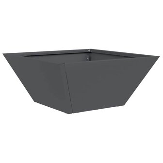 Tuin Kom Plantenbak Antraciet 35 x 35 x 15 cm Staal 2