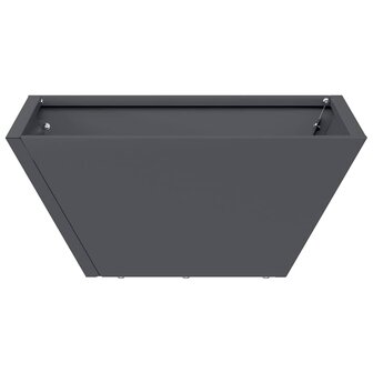 Tuin Kom Plantenbak Antraciet 35 x 35 x 15 cm Staal 5
