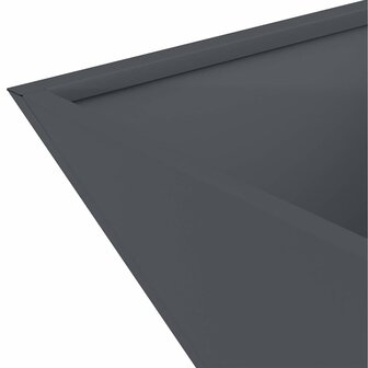 Tuin Kom Plantenbak Antraciet 35 x 35 x 15 cm Staal 9