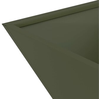 Tuin Kom Plantenbak Olijfgroen 35 x 35 x 15 cm Staal 9
