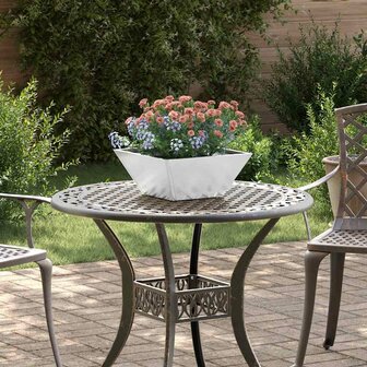 Tuin Kom Plantenbak Zilver 35 x 35 x 15 cm Gegalvaniseerd staal 1