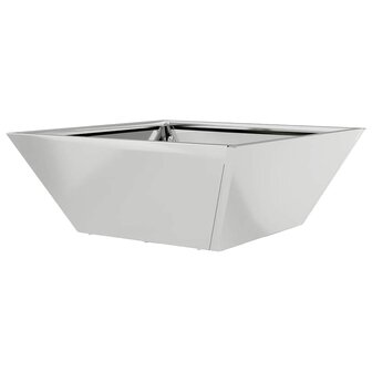 Tuin Kom Plantenbak Zilver 40 x 40 x 15 cm Gegalvaniseerd staal 7