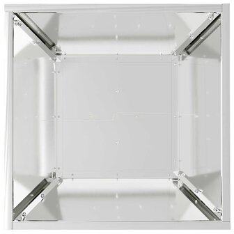 Tuin Kom Plantenbak Zilver 40 x 40 x 15 cm Gegalvaniseerd staal 8