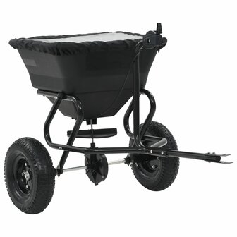 Strooiwagen sleepmodel 45 L 125x74x79 cm PVC en staal 3