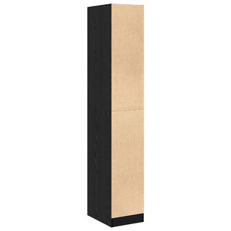 Apothekerskast Zwart eiken 30 x 41 x 174.5 cm Bewerkt hout 8
