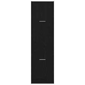 Apothekerskast Zwart eiken 40 x 41 x 144.5 cm Bewerkt hout 6