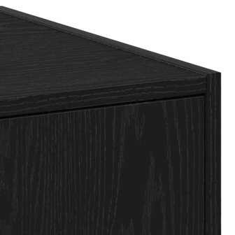 Apothekerskast Zwart eiken 40 x 41 x 174.5 cm Bewerkt hout 9