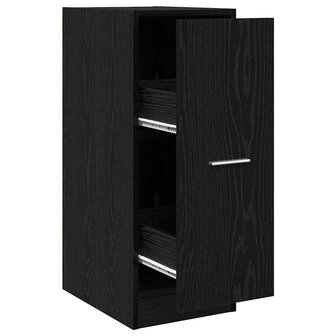 Apothekerskast Zwart eiken 30 x 41 x 77,5 cm Bewerkt hout 2