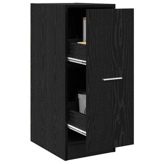 Apothekerskast Zwart eiken 30 x 41 x 77,5 cm Bewerkt hout 3