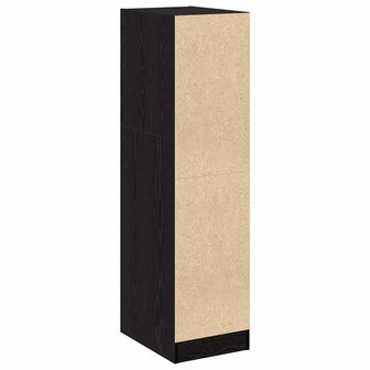 Apothekerskast Zwart eiken 30 x 41 x 118 cm Bewerkt hout 8