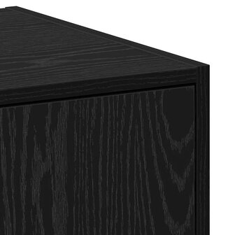 Apothekerskast Zwart eiken 30 x 41 x 118 cm Bewerkt hout 9