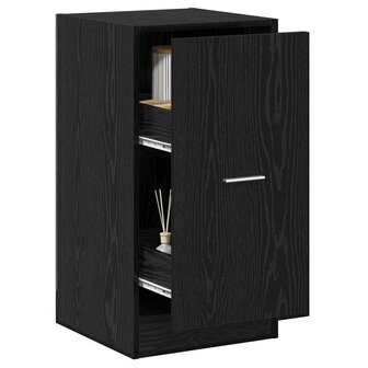 Apothekerskast Zwart eiken 40 x 41 x 77.5 cm Bewerkt hout 3