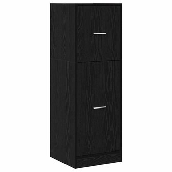 Apothekerskast Zwart eiken 40 x 41 x 118 cm Bewerkt hout 5