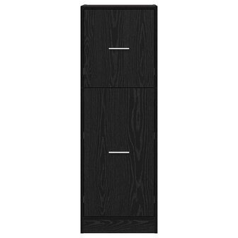 Apothekerskast Zwart eiken 40 x 41 x 118 cm Bewerkt hout 6