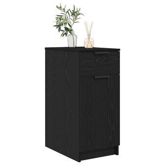 Bureaukast Zwart eiken 33 x 50 x 75 cm Bewerkt hout 3