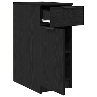 Bureaukast Zwart eiken 33 x 50 x 75 cm Bewerkt hout 5
