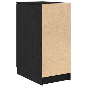 Bureaukast Zwart eiken 33 x 50 x 75 cm Bewerkt hout 6