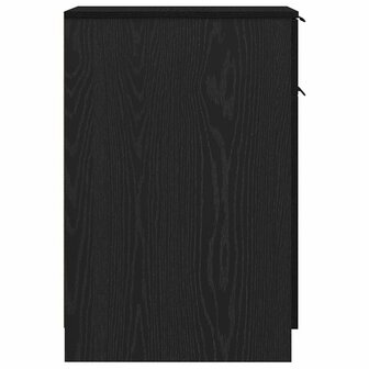 Bureaukast Zwart eiken 33 x 50 x 75 cm Bewerkt hout 8