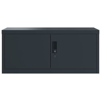Archiefkast 90x40x220 cm staal antracietkleurig 4