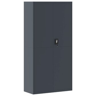 Archiefkast 90x40x220 cm staal antracietkleurig 7