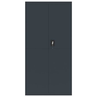 Archiefkast 90x40x220 cm staal antracietkleurig 8