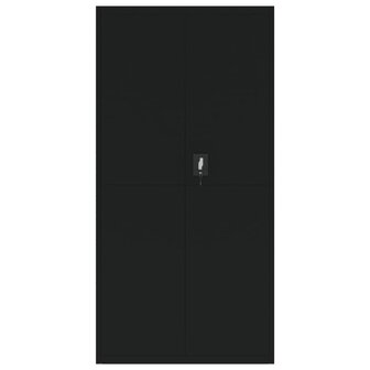 Archiefkast 90x40x180 cm staal zwart 3