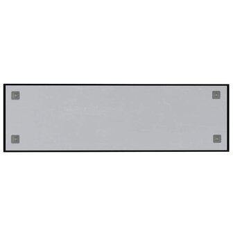 Magneetbord voor aan de wand 100x30 cm gehard glas zwart 4