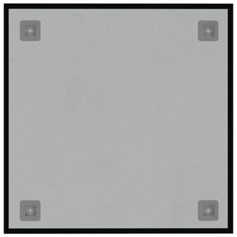 Magneetbord wandgemonteerd 40x40 cm&nbsp;gehard glas zwart 4