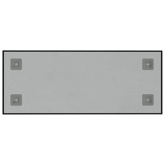 Magneetbord voor aan de wand 50x20 cm gehard glas zwart 4