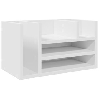 Bureau organiser 44,5x24x25 cm bewerkt hout wit 2