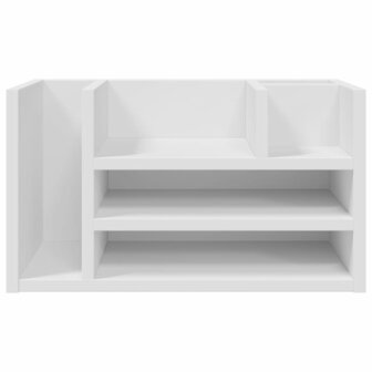 Bureau organiser 44,5x24x25 cm bewerkt hout betongrijs 4