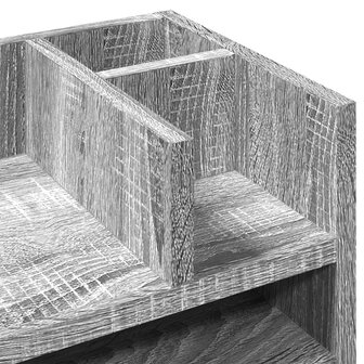 Bureau organiser 44,5x24x25 cm bewerkt hout grijs sonoma eiken 7