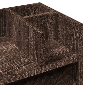 Bureau organiser 44,5x24x25 cm bewerkt hout bruin eikenkleur 7