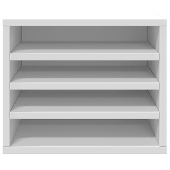 Bureau organiser 36x26x29,5 cm bewerkt hout wit 4
