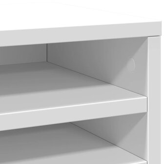 Bureau organiser 36x26x29,5 cm bewerkt hout wit 7