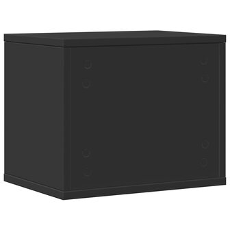 Bureau organiser 36x26x29,5 cm bewerkt hout zwart 6