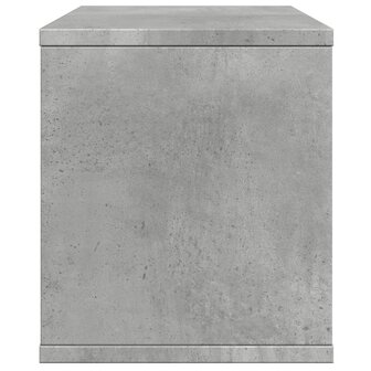 Bureau organiser 36x26x29,5 cm bewerkt hout betongrijs 5