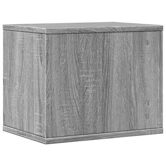 Bureau organiser 36x26x29,5 cm bewerkt hout grijs sonoma eiken 6