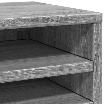Bureau organiser 36x26x29,5 cm bewerkt hout grijs sonoma eiken 7