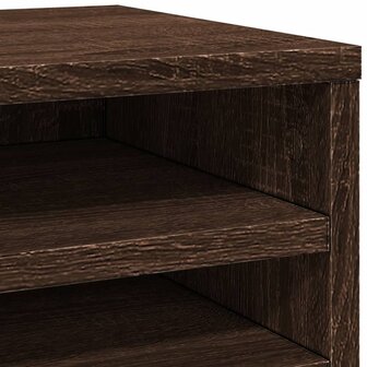 Bureau organiser 36x26x29,5 cm bewerkt hout bruin eikenkleurig 7